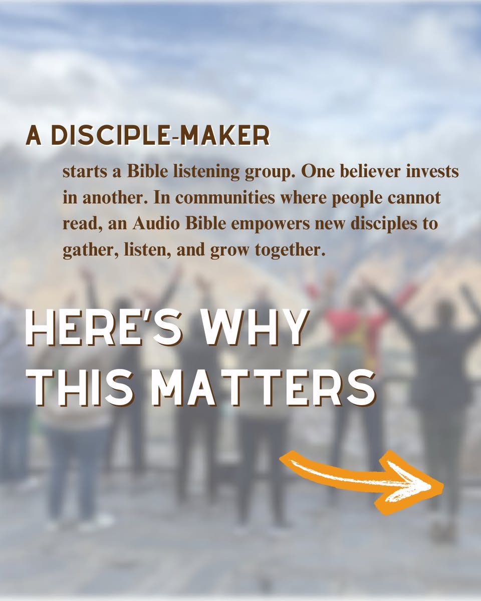 A disciple-maker starts a Bible listening group