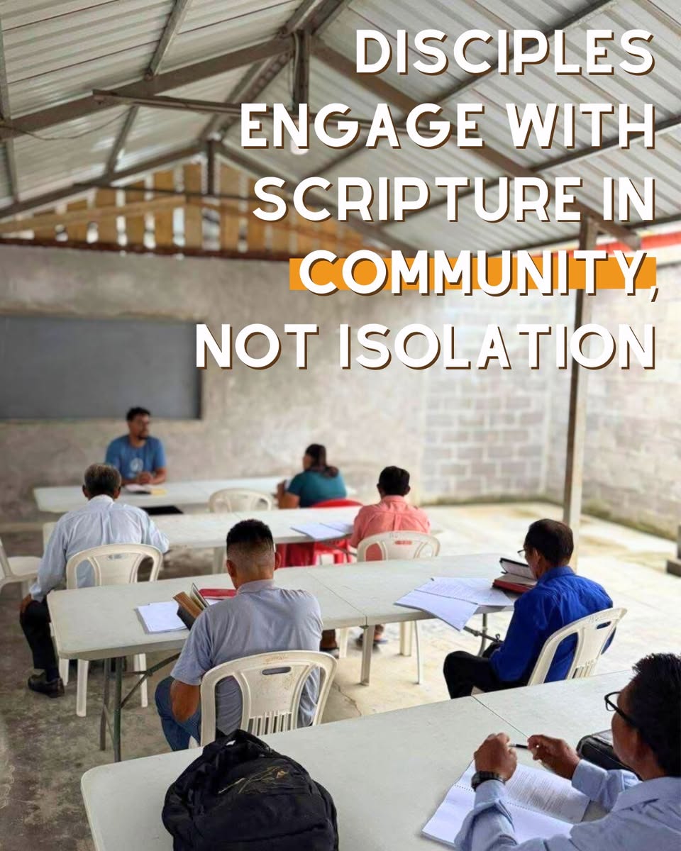 Disciples engage with Scripture in community, not isolation