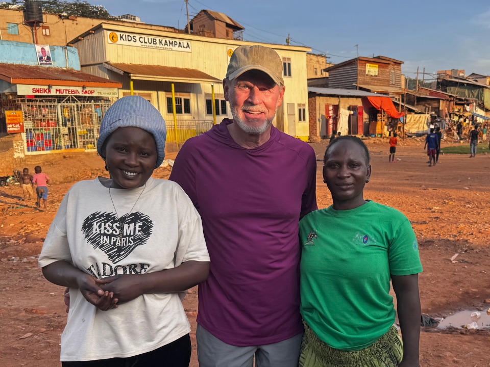 Ruth with Empower Dreams partners at Kids Club Kampala